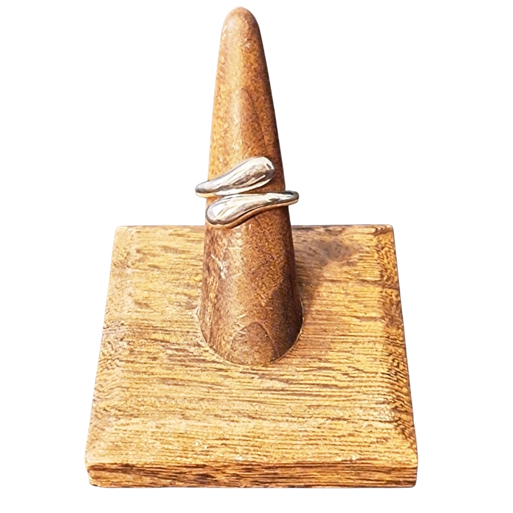 Sterling Silver Tear Drop Adjustable Ring! - image 4